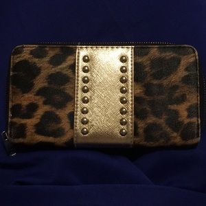 Leopard print wallet
